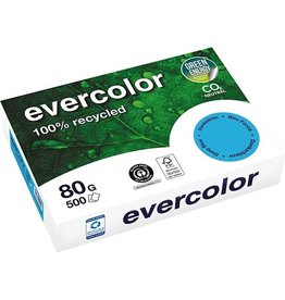 Clairefontaine Clairefontaine Evercolor, gekleurd gerecycleerd papier, A4, 80 g, 500 vel, donkerblauw