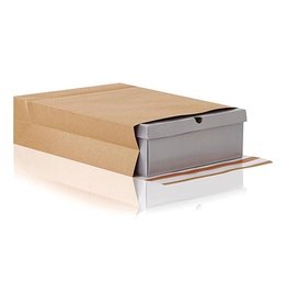 e-green e-Green enveloppen met blokbodem, ft 350 x 450 x 80 + 100 mm, doos van 200 stuks