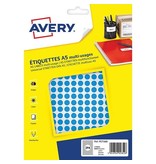 Avery Avery PET08B ronde markeringsetiketten, 2940 st., blauw