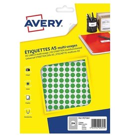 Avery Avery PET08V ronde markeringsetiketten, 2940 st., groen