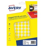 Avery Avery PET15J ronde markeringsetiketten, 960 st., geel