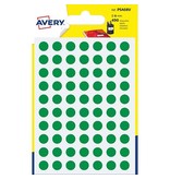 Avery Avery PSA08V ronde markeringsetiketten, diameter 8 mm, blister van 490 stuks, groen