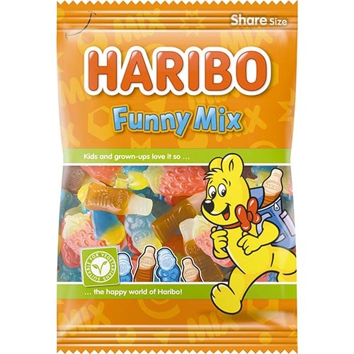 Haribo Haribo snoep funny-mix, zak van 185 g