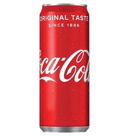 Coca-Cola frisdrank, sleek blik van 33 cl, pak van 24 stuks