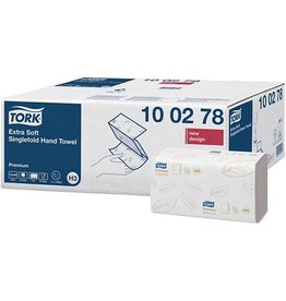 Tork Tork Premium handdoek extra soft, 2-laags,  ZZ-fold, systeem H3, wit, 200 sheets, pak van 15 stuks