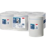 Tork Tork Advanced Wiping Plus poetspapier, centerfeed, 2-laags, systeem M2, wit, pak van 6 rollen