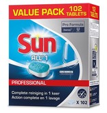 Sun Sun Pro Formula All-in-one vaatwastabletten, doos van 102 stuks