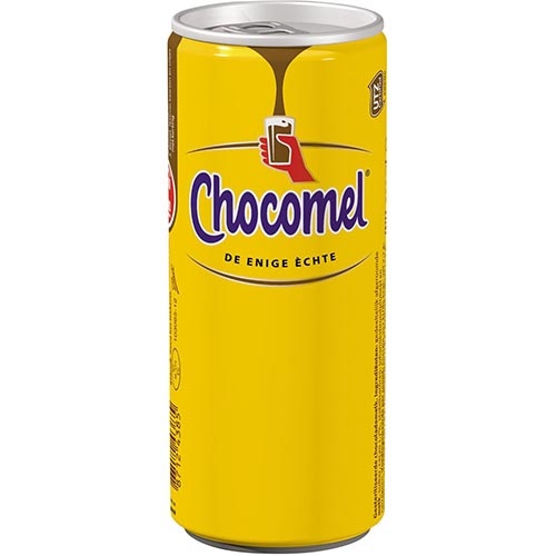 Chocomel Chocomel chocolademelk, blik van 25 cl, vol, pak van 24 stuks