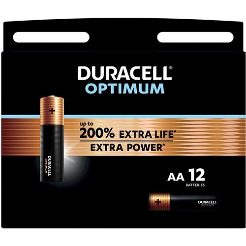 Duracell Duracell batterij Optimum AA, blister van 12 stuks