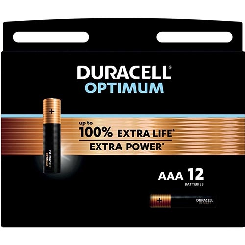 Duracell Duracell batterij Optimum AAA, blister van 12 stuks