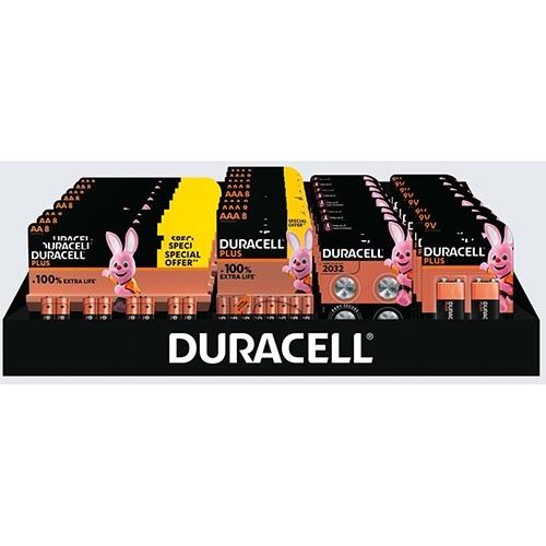 Duracell Duracell batterijen, Plus 100 % AA, AAA en 9V 41 st.