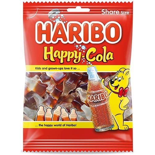 Haribo Haribo snoep happy cola, zak van 185 g