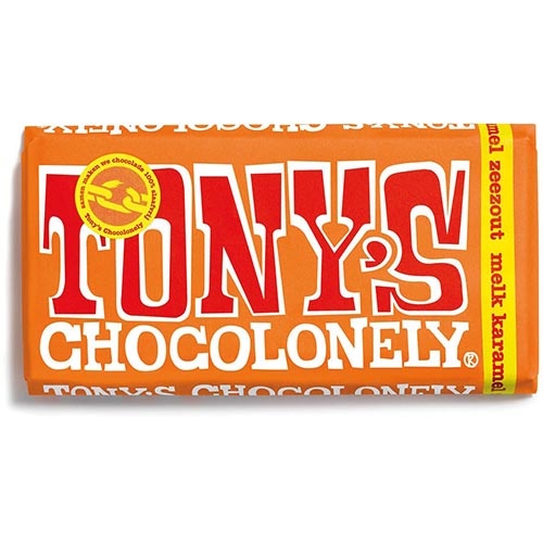 Tony's Chocolonely Tony's Chocolonely chocoladereep, 180g, karamel zeezout