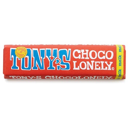 Tony's Chocolonely Tony's Chocolonely chocoladereep, 50g, melk