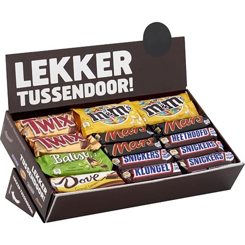 Mars Chocoladerepen, doos van 49 stuks, mix