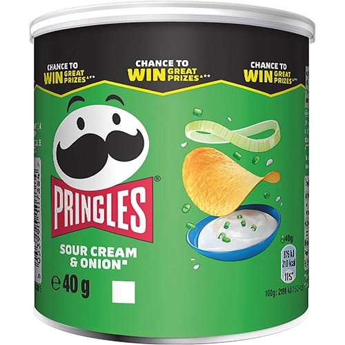 Pringles Pringles chips, 40g, sour cream & onion