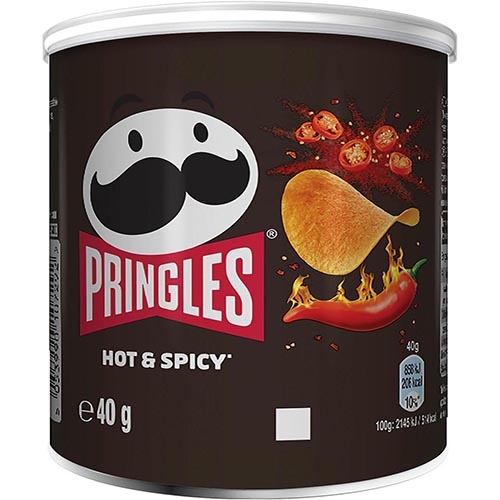 Pringles Pringles chips, 40g, hot & spicy