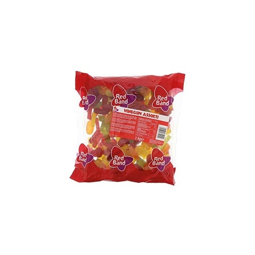 Redband Red Band winegum, zak van 1 kg, assortiment
