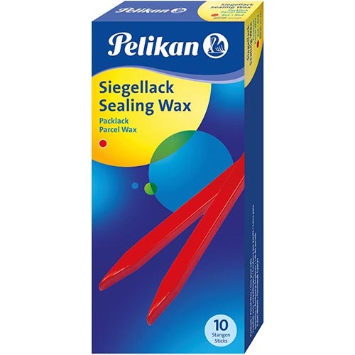 Pelikan zegelwas, doos van 10 stuks, rood