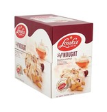 Lonka Lonka Nougat, per stuk verpakt, 12g, doos van 214 stuks, pinda vrucht