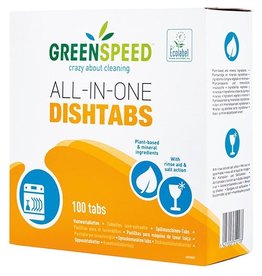 GREENSPEED Greenspeed All-In-One vaatwastabletten 3 in 1 werking, 100 stuks, 1.8 kg