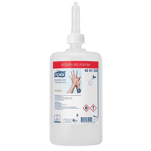 Tork Tork alcohol gel voor handdesinfectie, flacon van 1 liter