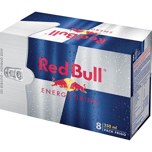 Red Bull Red Bull energiedrank, blik van 25 cl, pak van 8 st.