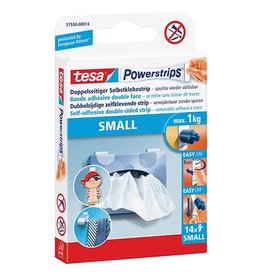 Tesa tesa Powerstrips SMALL, draagkracht 1 kg, blister van 14 st.