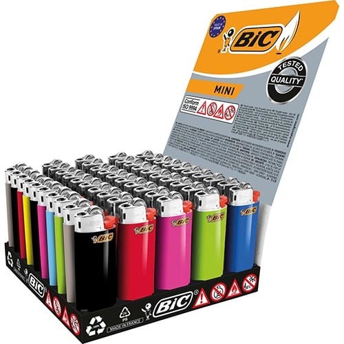 Bic BIC Mini vuursteen aansteker, display van 50 stuks