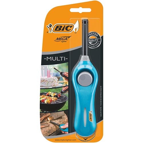 Bic BIC Megalighter standaard, geassorteerde kleuren, blister van 1 stuk