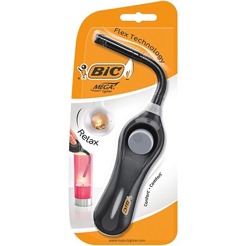 Bic BIC Megalighter flex, geassorteerde kleuren, blister van 1 stuk