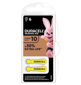 Duracell Duracell hoortoestelbatterijen DA10, blister van 6 stuks