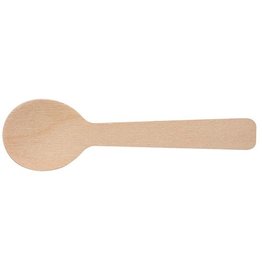 Merkloos Koffielepel Hout 96Mm Pk100 [1st]