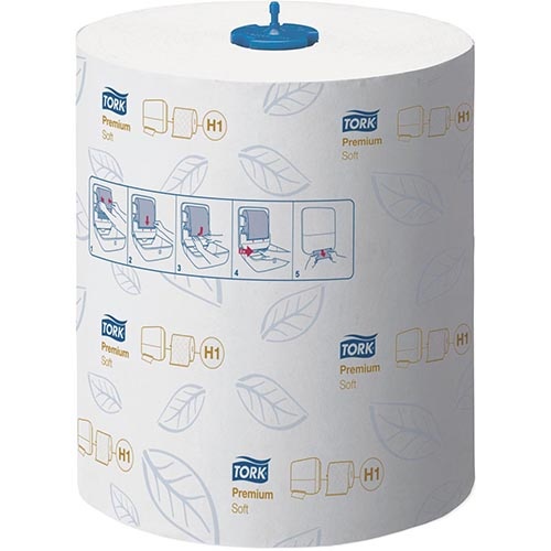 Tork Tork Premium Matic® zachte handdoekrol, 2-laags, systeem H1, wit
