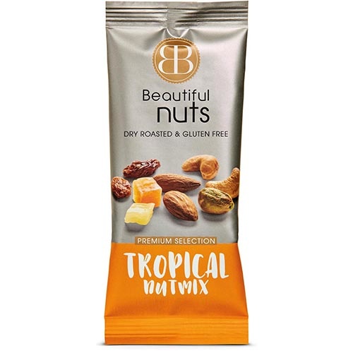 Beautiful Nuts Beautiful Nuts noten, zakje van 50 g, Tropical Mix [16st]