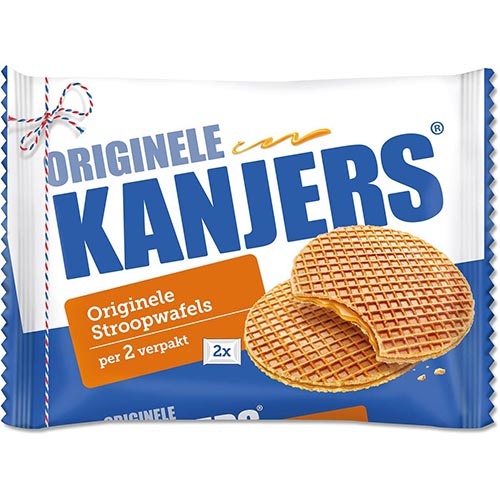 Kanjers Kanjers stroopwafels, per 2 verpakt, 2 x 40 g