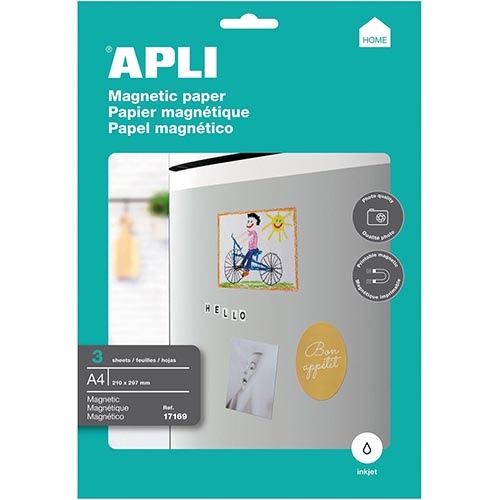 Apli Apli magnetisch papier, pak van 3 vellen