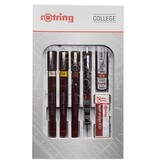 Rotring college set van 9 Isograph 0,25 mm/ 0,35 mm/ 0,5 mm