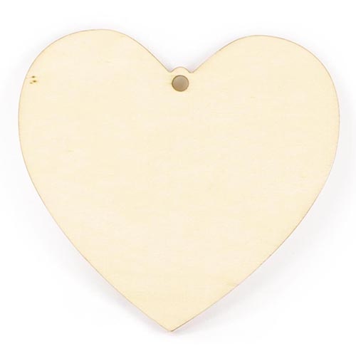 Graine Creative Graine Créative houten hartje om te decoreren