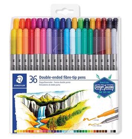 Staedtler Staedtler viltstift dubbele ultrafijne punt set 36 kleuren