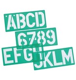 Linex Linex lettersjabloon van 100 mm, set van 10 stuks