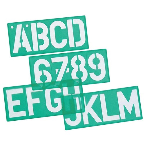Linex Linex lettersjabloon van 100 mm, set van 4 stuks
