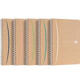Oxford Oxford Touareg spiraalschrift, 180 bladzijden, ft A5, geruit 5 mm, geassorteerde kleuren