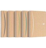 Oxford Oxford Touareg spiraalschrift, 180 bladzijden, ft A5, gelijnd, geassorteerde kleuren