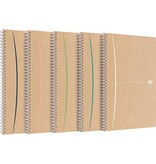 Oxford Oxford Touareg spiraalschrift, 180 bladzijden, ft A4, geruit 5 mm, geassorteerde kleuren