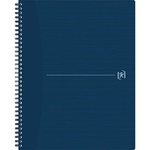 Oxford Oxford Origin spiraalschrift, ft A4+, 140 bladzijden, geruit 5 mm, blauw