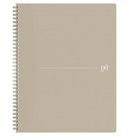 Oxford Oxford Origin spiraalschrift, ft A4+, 140 bladzijden, geruit 5 mm, zand
