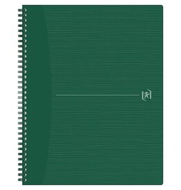 Oxford Oxford Origin spiraalschrift, ft A4+, 140 bladzijden, geruit 5 mm, groen