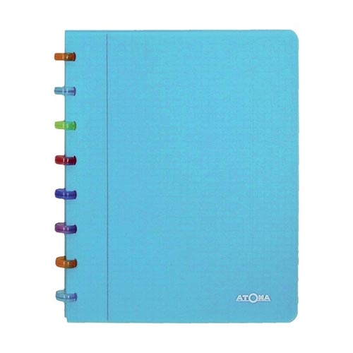Atoma Atoma Tutti Frutti schrift, ft A5, 144 bladzijden, commercieel geruit, transparant blauw
