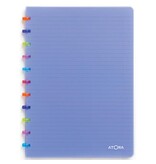 Atoma Atoma Tutti Frutti schrift, ft A4, 144 bladzijden, gelijnd, transparant blauw